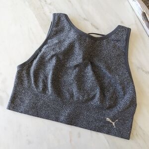 Puma high neck long line sports bra